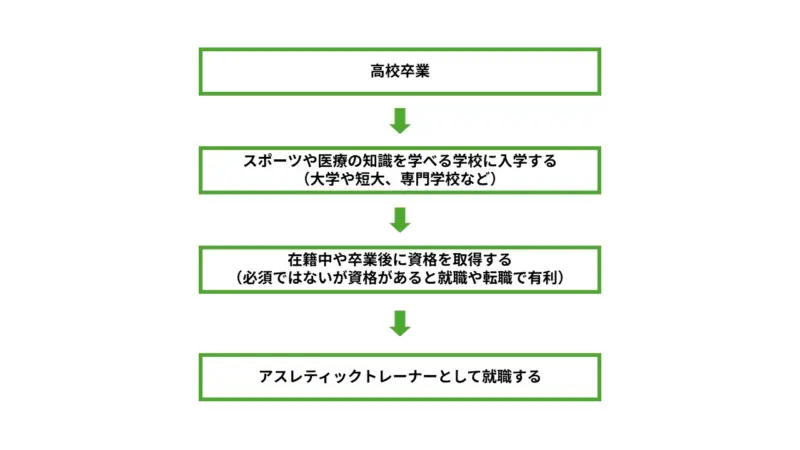 アスレティックトレーナーになるまでのロードマップ